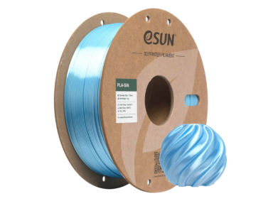 eSun Silk PLA filament, 1.75mm, LIGHT BLUE, 1kg/roll