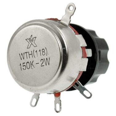 Potentiometer, 200ohm, 2W - 7/8" long 1/4" Shaft, 1Turn, Linear