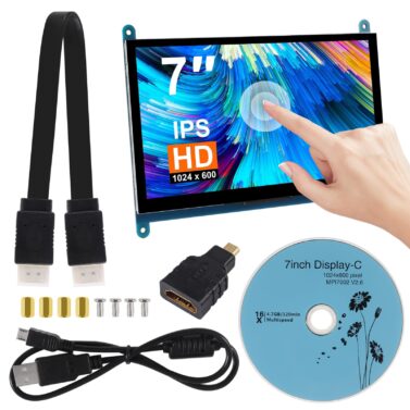 7" HDMI LCD Screen - 800x480, USB Touch Display