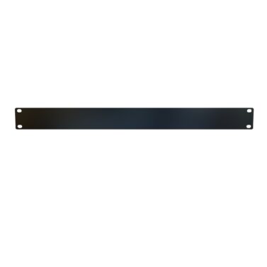 1U Flat Steel Rack Panel, Matte Black – Hammond Manufacturing, PBPS19001BK2