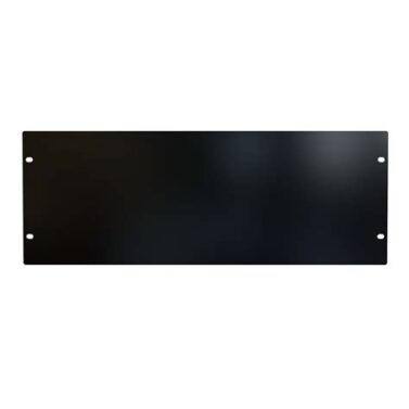 2U Flat Steel Rack Panel, Matte Black – Hammond Manufacturing, PBFS19003BK2