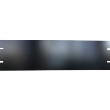 3U Flat Steel Rack Panel, Matte Black - Hammond Manufacturing, PBPS19005BK2