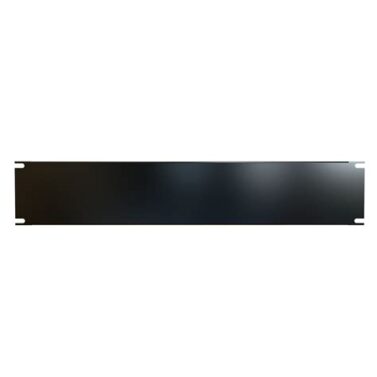 2U Formed Steel Rack Panel, Matte Black – Hammond Manufacturing, PBFS19003BK2