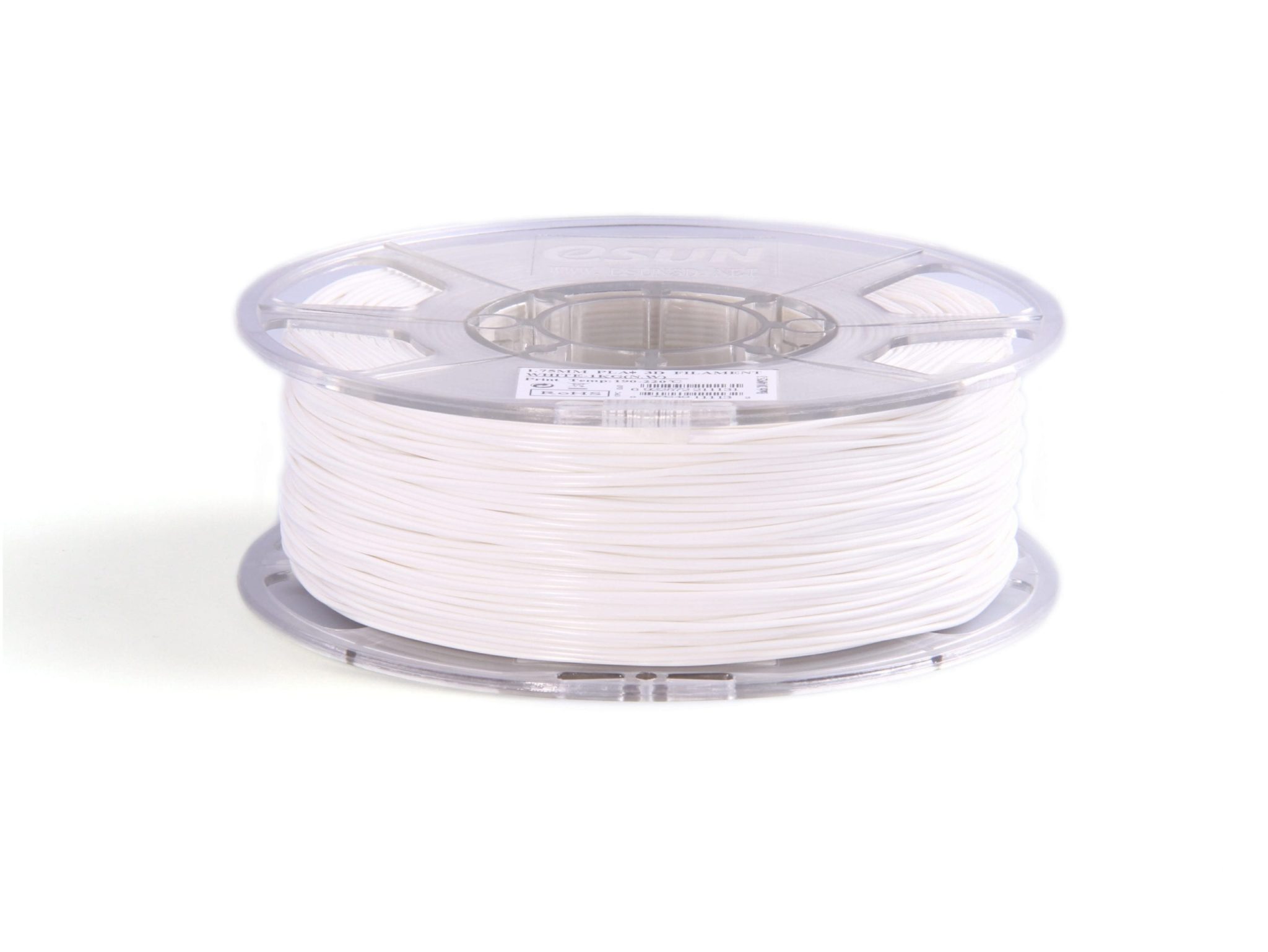 eSun 1.75mm PLA+ White Filament - 1kg Spool - Solarbotics Ltd.